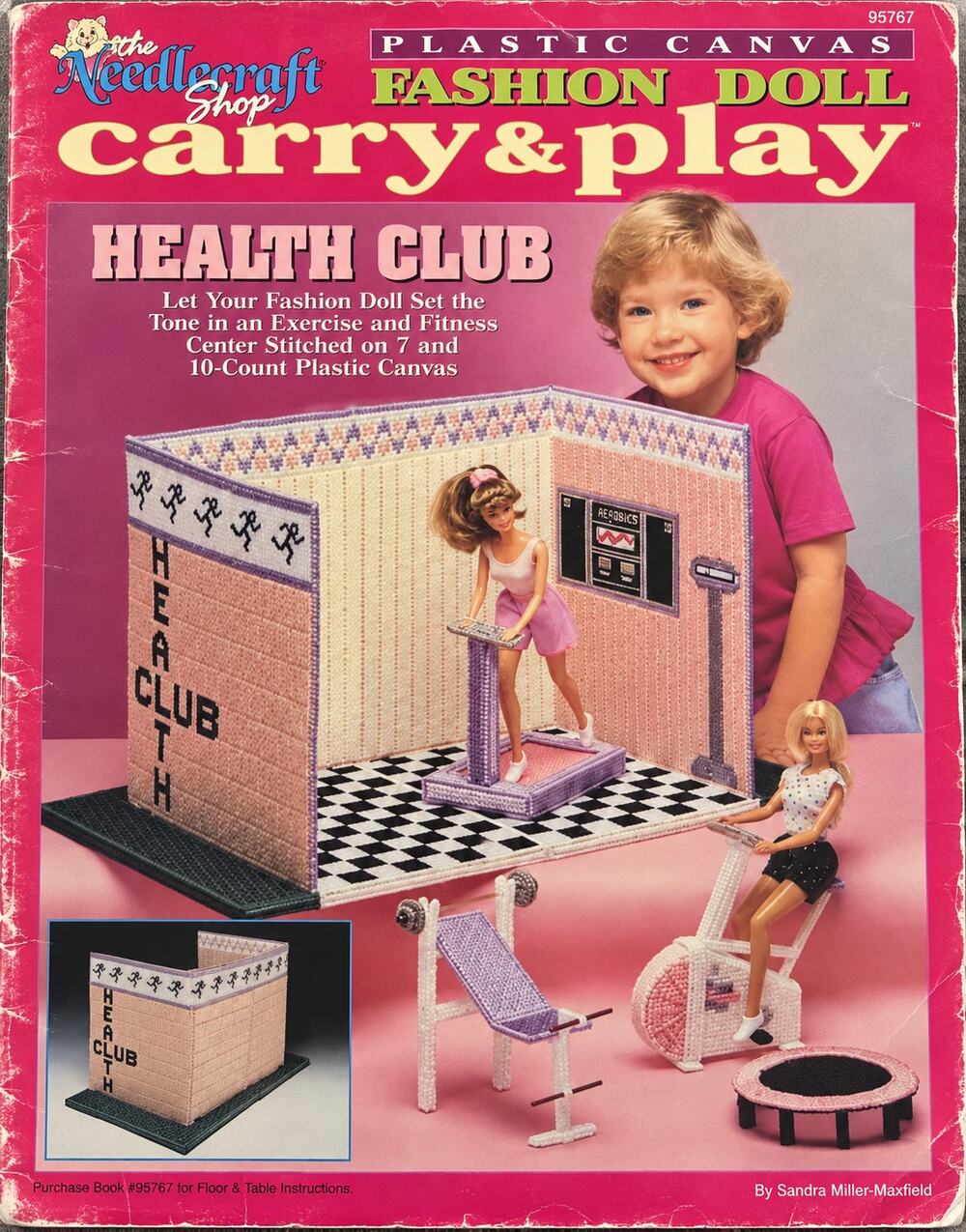 Barbie Doll Carry & Play Soda Shop Plastic Canvas Pattern Needlecraft Shop
